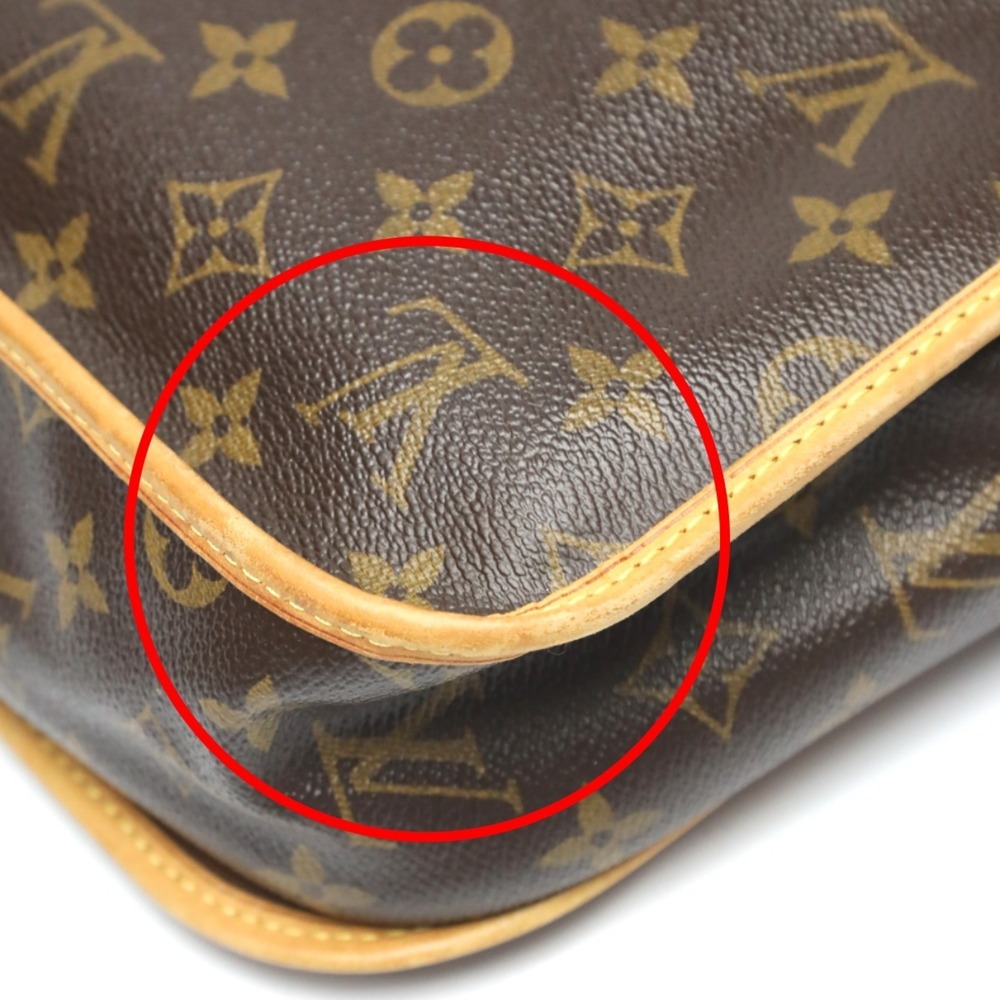 LOUIS VUITTON Authentic Brown Monogram Canvas Shoulder Bag - Picture 9 of 16